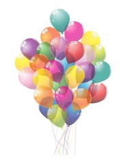 Colorful Balloons.Vector illustration.