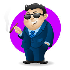 Businessman with cigar