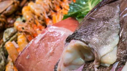Close-up of a different sea food