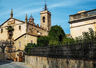 Sant Feliu church in Alella town, Spain