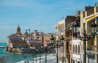 Fototapeta na wymiar Beautiful town of Sitges, Spain