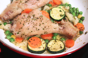 Chicken with vegetables