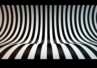 Striped studio backdrop, empty space for your text or object