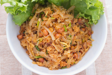 Spicy Salad of Curried Rice Croquettes