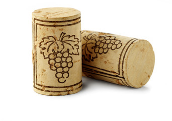 bottle corks isolated