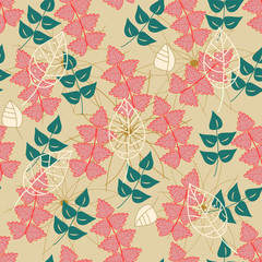 vector seamless  floral background