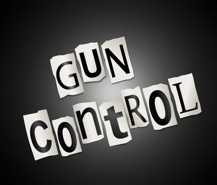 Gun control concept.