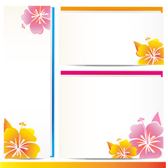Hibiscus   Card  Illustration