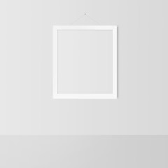 blank frame on a white wall