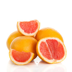 Fototapeta na wymiar grapefruits. grapefruit isolated on white background