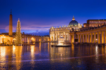 Fototapeta na wymiar Basilica di San Pietro e riflessi