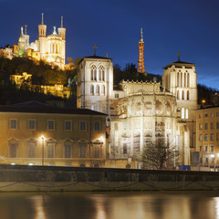 Fototapeta na wymiar Famous view of Lyon