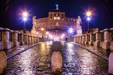 Fototapeta premium Castel Sant'Angelo di Notte
