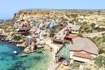 Popeye Village, Malta - obrazy, fototapety, plakaty