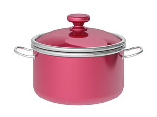 saucepan on a white background