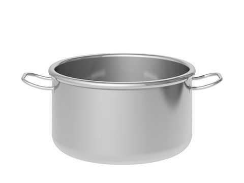 saucepan on a white background
