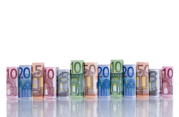 Obraz na płótnie Canvas Euro rachunki w serii