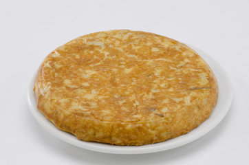Spanish Cuisine. Spanish Omelette. Tortilla de patatas.