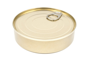 Aluminum can isolated on white