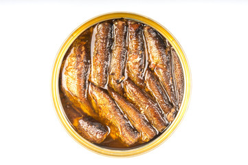 Fish canned closeup
