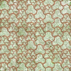 Old relief fresco. Seamless pattern.