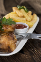 Grilled Chicken with fries