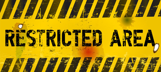 restricted area, prohibition sign,vector
