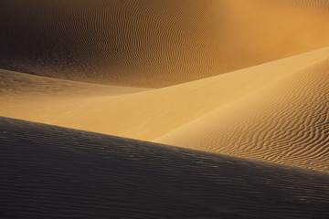 Sahara desert sand dunes.