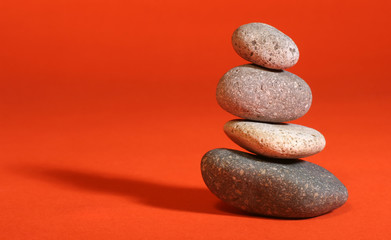 Fototapeta na wymiar Zen stack of stones