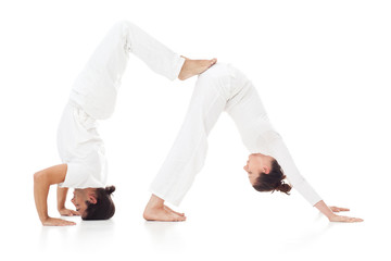 Couple Doing Yoga