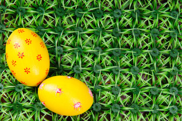 hand-drawn Easter eggs