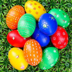 hand-drawn Easter eggs