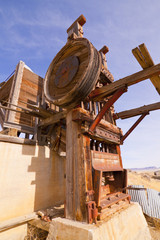 Abandoned Gold Mining Equipment in the Nevada Desert.  Located next to a ghost town.