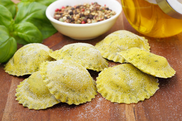 basil ravioli - Basilikum-Ravioli