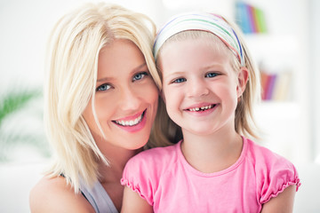 Blond Mother and Daughter