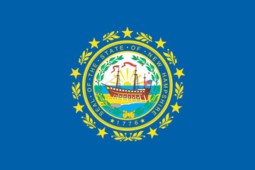 Flag of the American State of New Hampshire