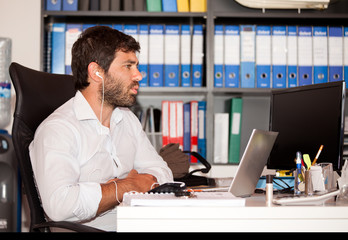 Young Man In The Office