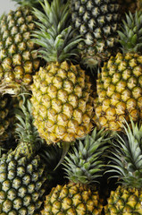 Pile of pineapple background
