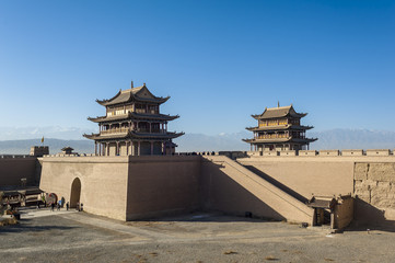 Jiayuguan, west end of Great Wall, Gansu of China