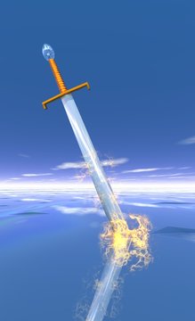 épée en feu