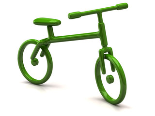 Green bicycle icon