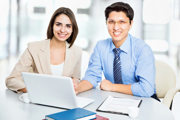 Fototapeta premium Group of happy business people