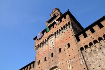 Castle in Milan, Italy