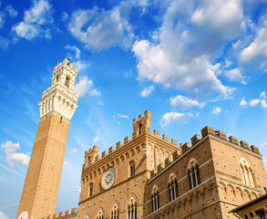 Obraz premium Siena, Italy. Beautiful view of Piazza del Campo