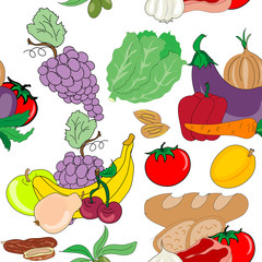 Food seamless pattern