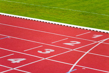 Fototapeta premium Sport track lanes