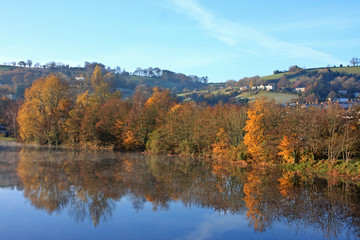Fototapeta na wymiar River Dart in Autumn
