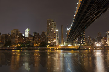 Fototapeta na wymiar New York by night - Midtown of Manhattan