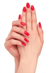 red manicure