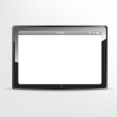 Tablet concept with blank screen
